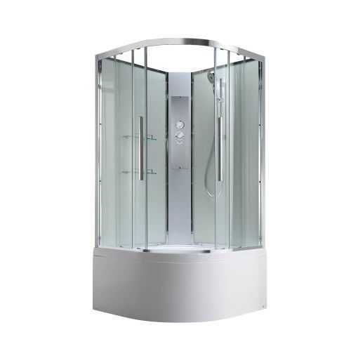 Душевая кабина AvaCan EM EM5011NT 110х110 четверть круга без крыши ориентация универсальная