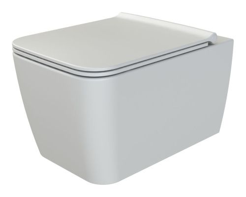 Унитаз подвесной Boheme Zen 967-SET-2-MW цвет белый с сиденьем микролифт безободковый каскадный смыв