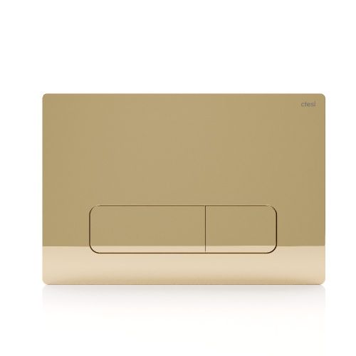Клавиша смыва механическая Ctesi Keen BK0202108 цвет золото