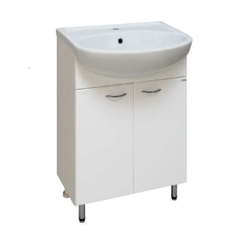 Тумба под раковину Runo Уют 00000000066 50х30 напольная цвет белый