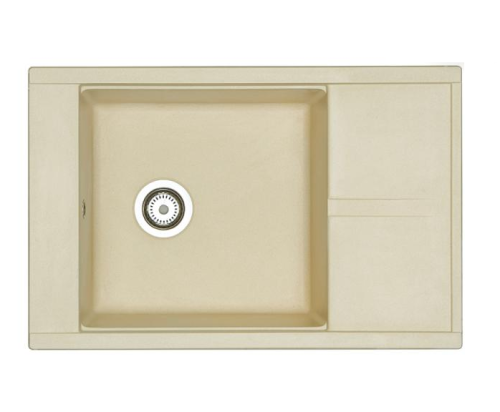 Кухонная мойка Aquaton Делия 1A715132DE290 80х50 цвет бежевый поверхность матовая