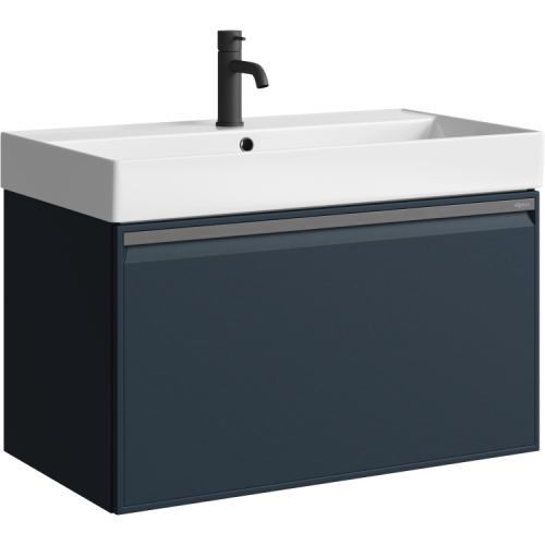 Тумба под раковину Aqwella Y PUR0108GRM 80х50 подвесная цвет серый