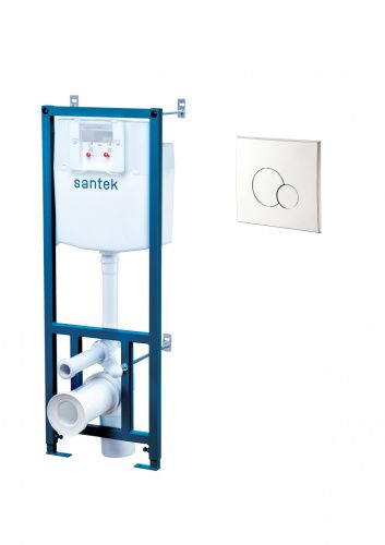 Комплект сантехническая инсталляция с клавишей смыва Santek Бореаль 1WH302465