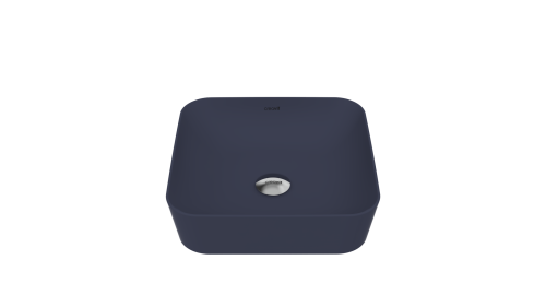 Раковина из сантехнического фарфора Creavit Ultra UL040-00BM00E-0000 40х40 накладная цвет синий