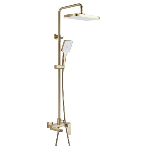 Душевая стойка Rose R1836G настенная цвет золото