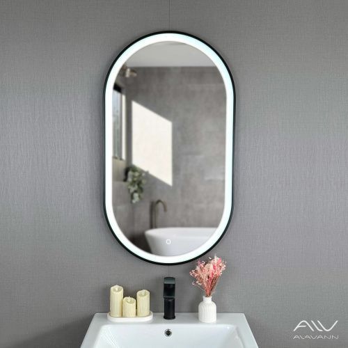 Зеркало с подсветкой Alavann Wave ALV1160001 50х90 подвесное