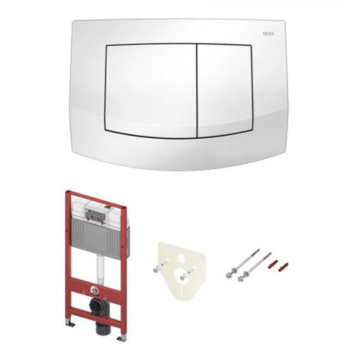 Комплект 4 в 1: инсталляция для унитаза с панелью смыва, креплениями, звукоизолирующей прокладкой Tece TECEbase K440200