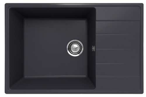 Кухонная мойка Ulgran Quartz Prima 760-08 75х50 цвет черный
