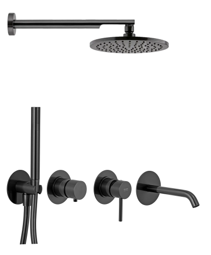 Душевая система Remer X Style X96D3SETCFP встраиваемая в стену цвет серый