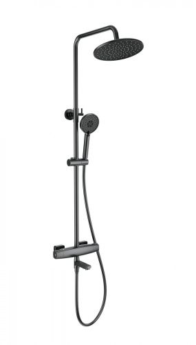 Душевая стойка Wonzon & Woghand Neo WW-B3035-A-BGG настенная цвет серый с термостатом