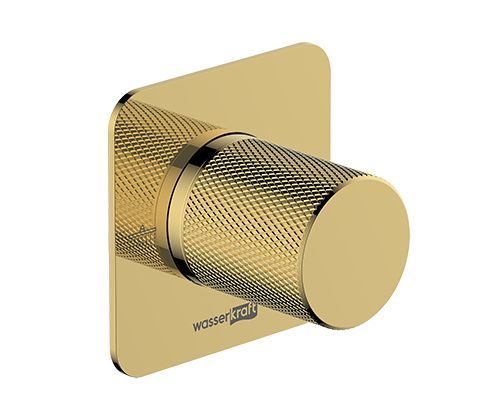 Переключатель на 2 выхода Wasserkraft Ems 7600 A303 встраиваемый в стену золото