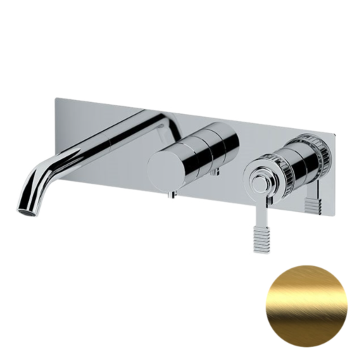 Смеситель для ванны Remer Atelier AL54D3BG встраиваемый в стену золото