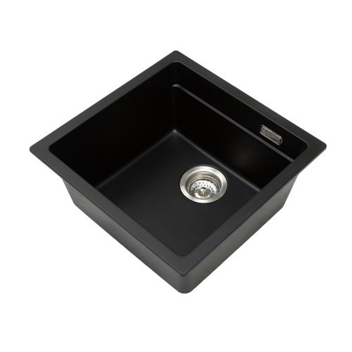 Кухонная мойка Grandex Aqua 500104 45х45 цвет черный поверхность матовая