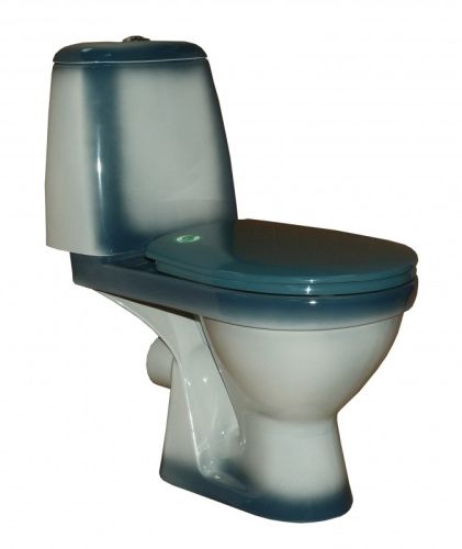 Унитаз-компакт напольный с бачком Rosa Премьер Вн УкП312 зеленый с сиденьем каскадный смыв
