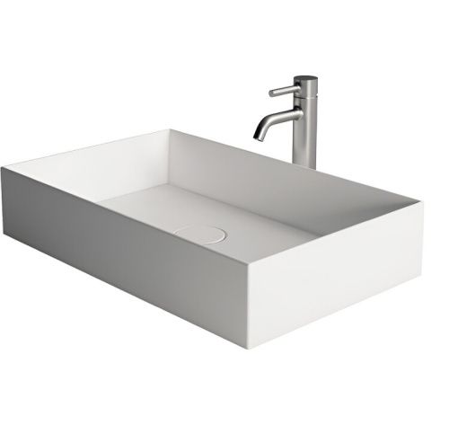 Раковина керамическая Alice Spy 34250109 60х40 накладная цвет белый без отверстий под смеситель