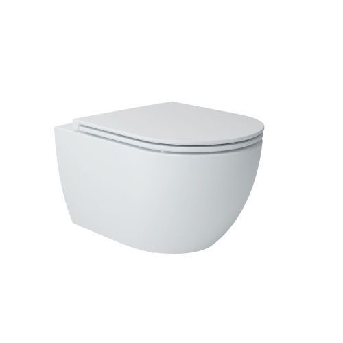 Унитаз подвесной Art&Max Bari AM823-V/SC белый с сиденьем микролифт смыв торнадо