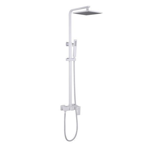 Душевая стойка Abber AF8220WL настенная цвет белый