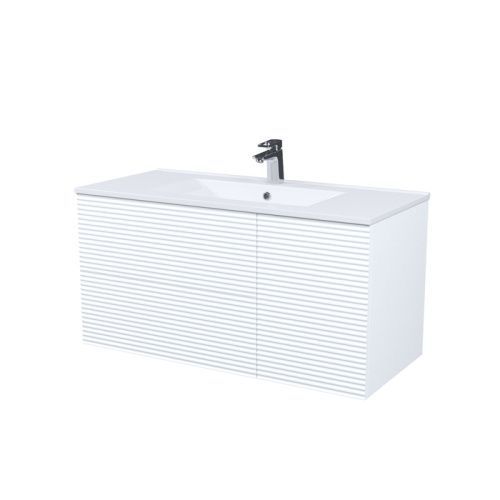 Тумба с раковиной Iddis Bild BIL10W0i95K 100х50 подвесная цвет белый