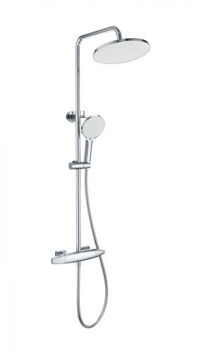 Душевая стойка Wonzon & Woghand Neo WW-B3035-A2-CR настенная цвет хром с термостатом