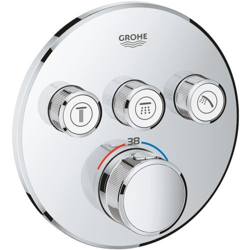 Смеситель Grohe Grohtherm 29121000 встраиваемый в стену хром с термостатом