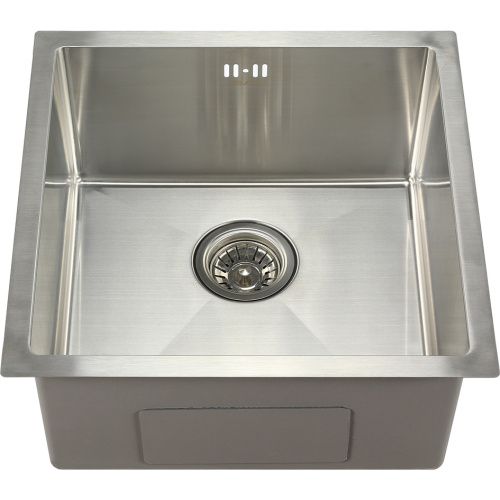 Кухонная мойка Melana ProfLine D4545H сатин 45х45 цвет серый поверхность полированная