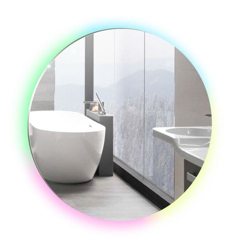 Зеркало с подсветкой Azario LED-00002604 80х80 подвесное