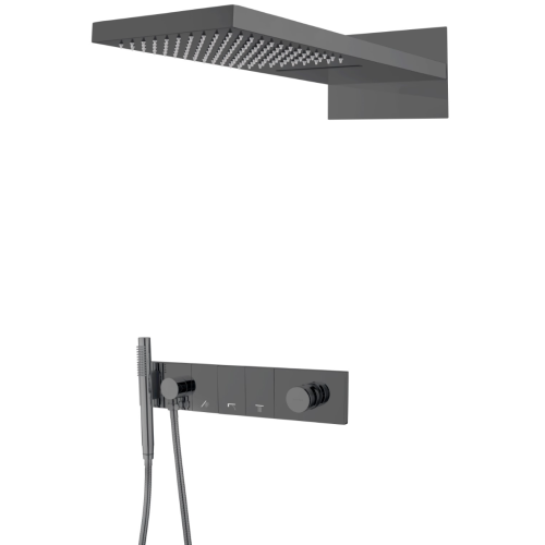 Душевая система Boheme Zodiac 132-SGM встраиваемая в стену цвет серый