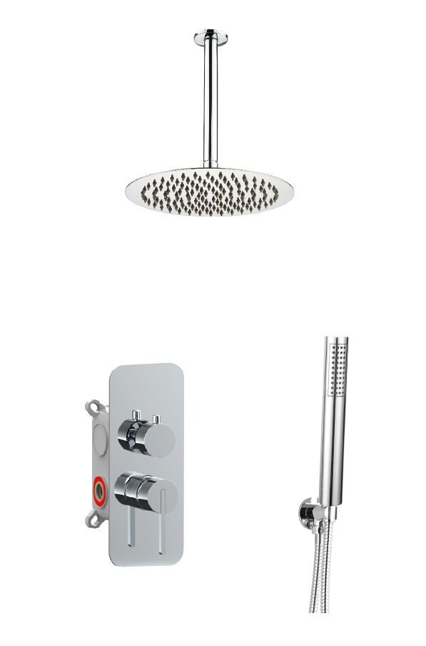 Душевая система AQG Urban 19URBER23302 встраиваемая в стену цвет хром