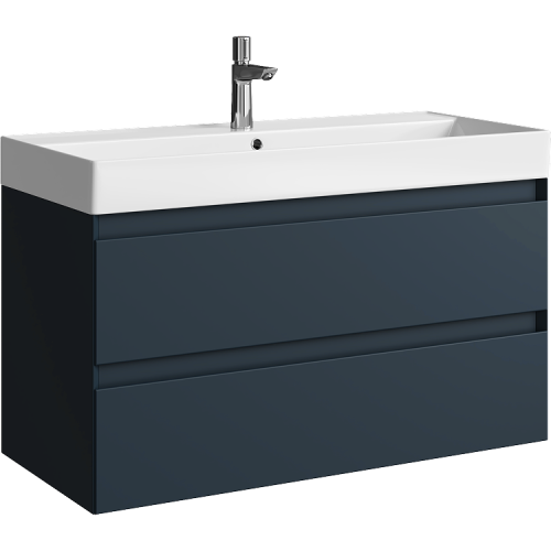 Тумба под раковину Aqwella Y GE01102GRM 100х50 подвесная цвет серый