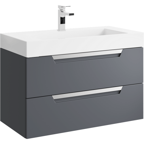 Тумба под раковину Aqwella Y CUB0109GR 90х40 подвесная цвет серый