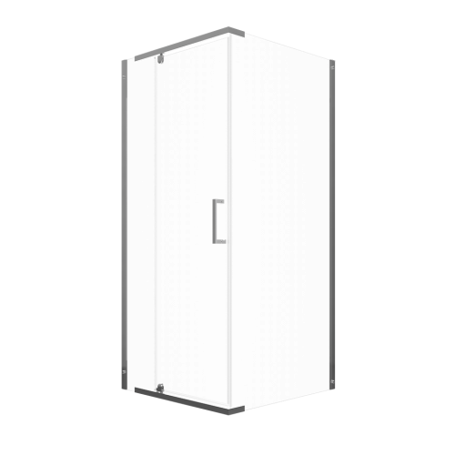 Душевой уголок Тритон Терра-Хром Щ0000053609 90х90 стекло прозрачное профиль хром без поддона