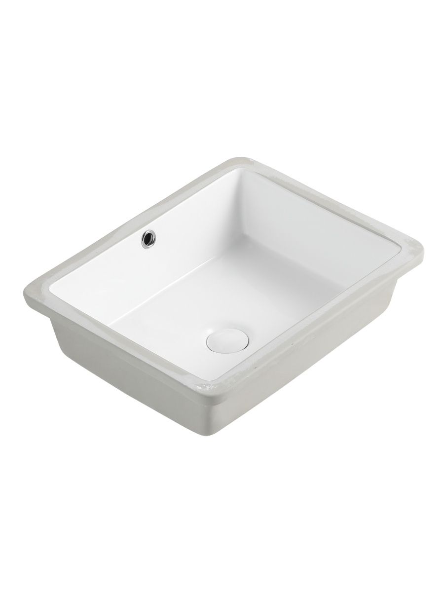Раковина из сантехнического фарфора Orange B02-500W 50х40 встраиваемая цвет белый