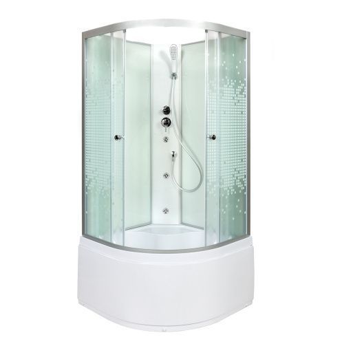 Душевая кабина AvaCan L910NGM 100х100 четверть круга без крыши ориентация универсальная