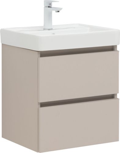 Тумба под раковину Aquanet Вега 2.0 00337940 50х40 подвесная цвет бежевый