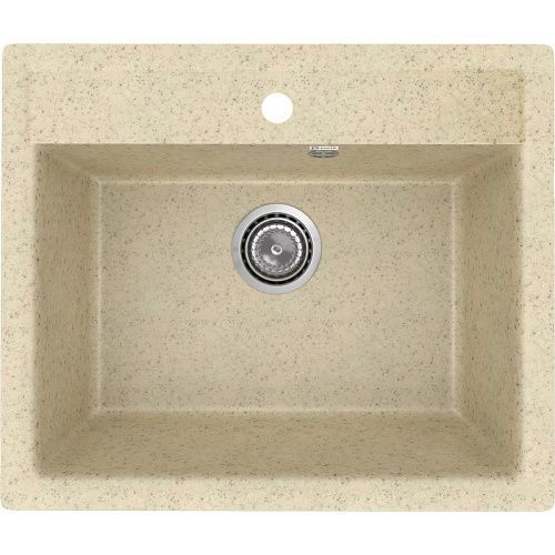 Кухонная мойка Ulgran Practik PR-M 565-002 55х50 цвет бежевый поверхность матовая