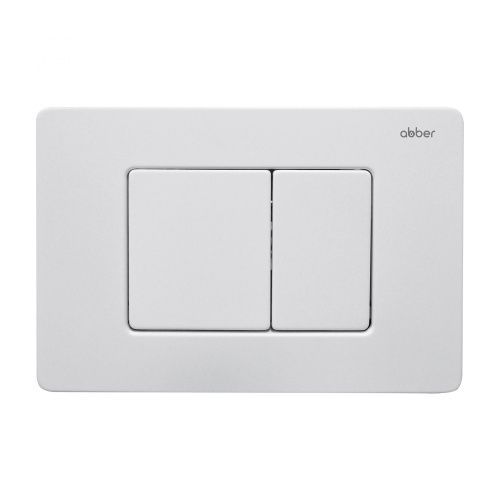 Клавиша смыва механическая Abber AC0120MW цвет белый