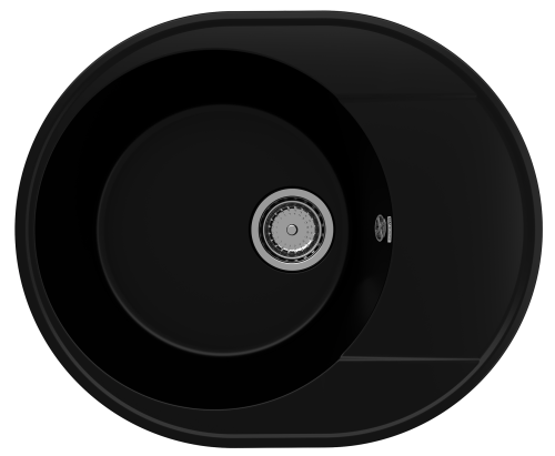 Кухонная мойка Ulgran Quartz Nora 585-07 60х50 цвет черный поверхность матовая