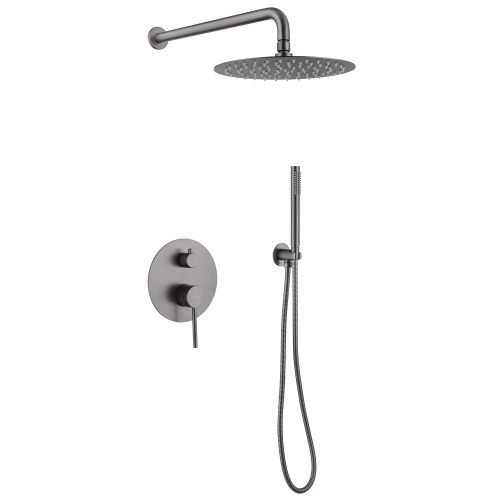 Душевая система Abber AF8818NG встраиваемая в стену цвет серый