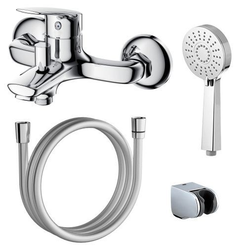 Смеситель Azario EVORA AZ-WKE238043C настенный хром