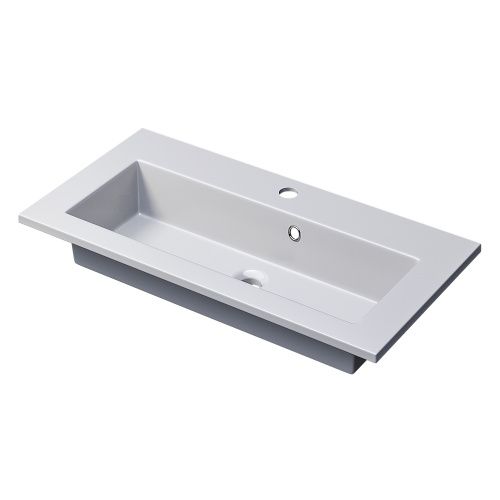 Раковина керамическая Uperwood Aurora RAurora70wg 70х40 полувстраиваемая цвет белый