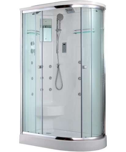 Душевая кабина Timo Lux T-7702L 120х85 асимметричная с крышей ориентация левая