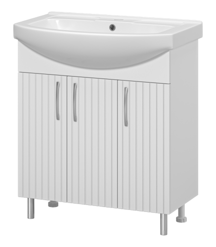 Тумба под раковину Misty Изео Э-Изе01075-021Н 70х40 напольная цвет белый