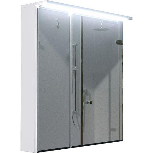 Зеркало-шкаф 1MarKa Соната Ц0000007616 80х80 подвесной цвет белый