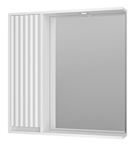 Зеркало-шкаф Brevita Balaton BAL-04080-01-Л 80х80 подвесной цвет белый