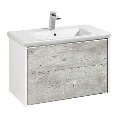 Тумба под раковину Roca Ronda Z.RU93.0.300.4 80х50 подвесная цвет серый/белый