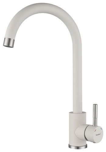 Смеситель для кухни Granfest QUARZ Z-5410 белый на мойку белый