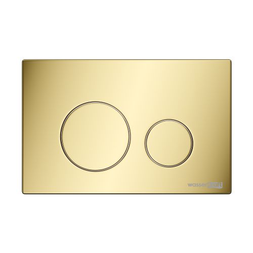 Клавиша смыва механическая Wasserkraft PG02 цвет золото
