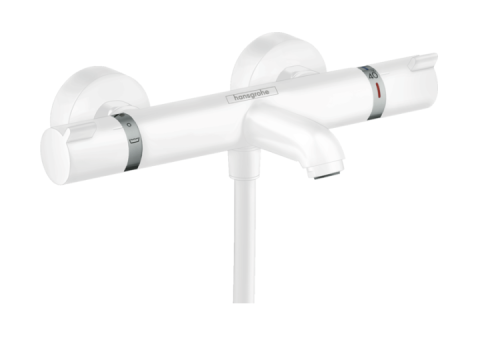 Смеситель Hansgrohe Ecostat Comfort 13114700 настенный белый с термостатом