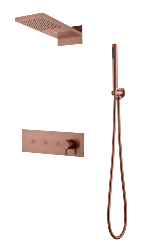 Душевая система Boheme Fusion 130-CB встраиваемая в стену цвет медь