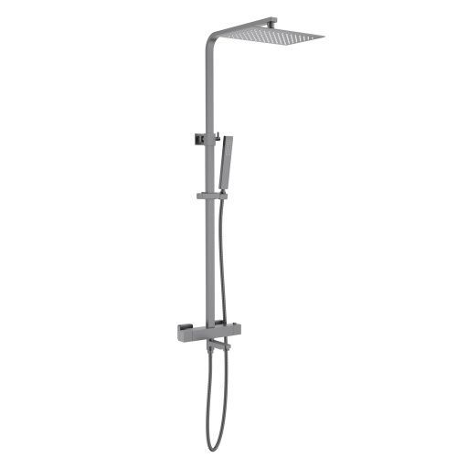 Душевая стойка Timo Tetra-thermo SX-0169/18 настенная цвет серый с термостатом